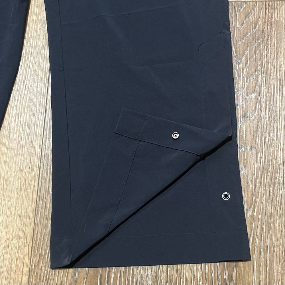J.Jill Fit Collection Women's Black Wide Leg Cropped Pants M Stretch Yoga Gym - Picture 2 of 5